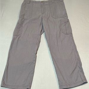 Carhartt Scrubs Pants Men's Size Large Grey Gray C54108 Cotton Blend Pockets